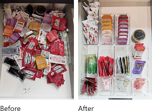 Condiment Drawer Organization